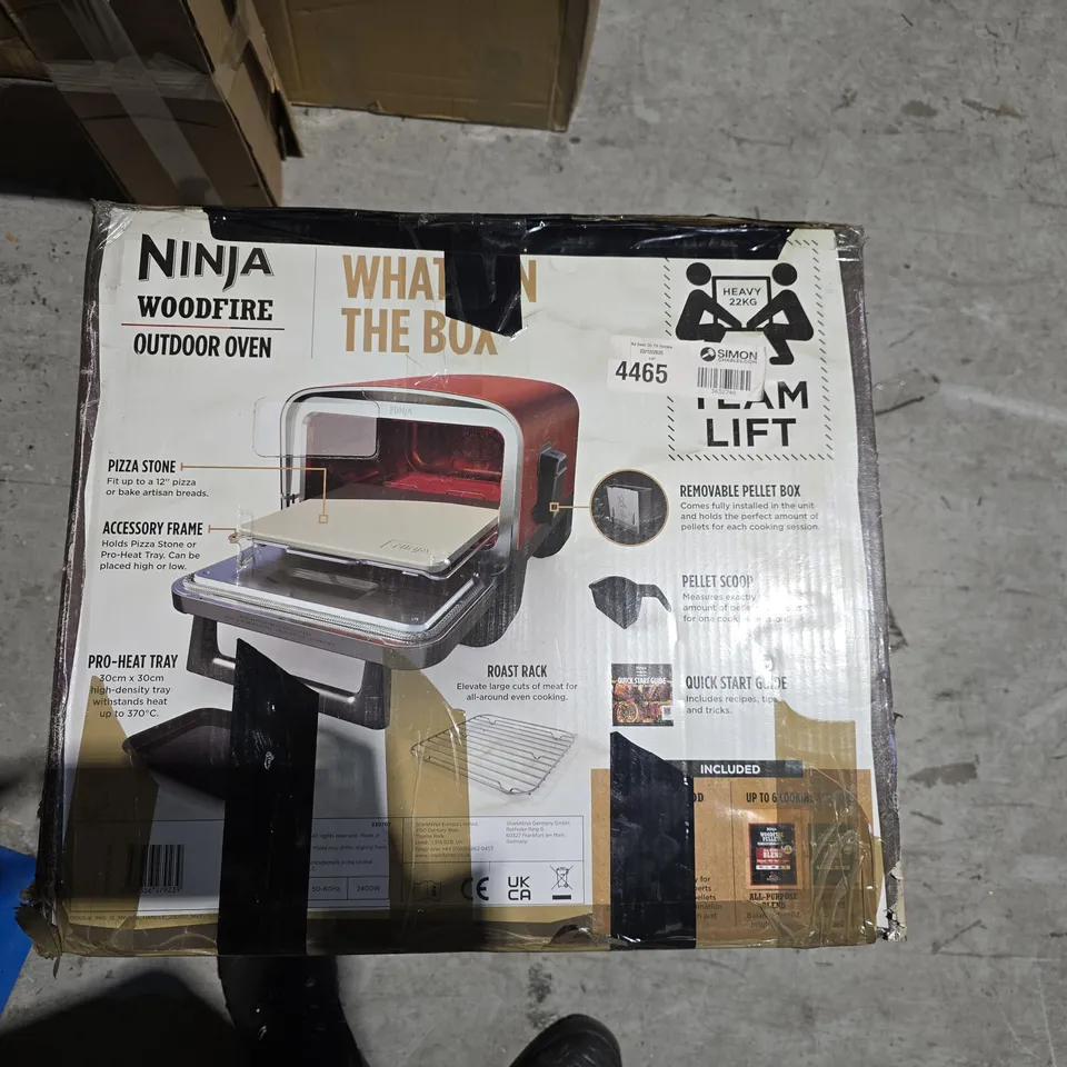 NINJA WOODFIRE OUTDOOR OVEN – BOXED