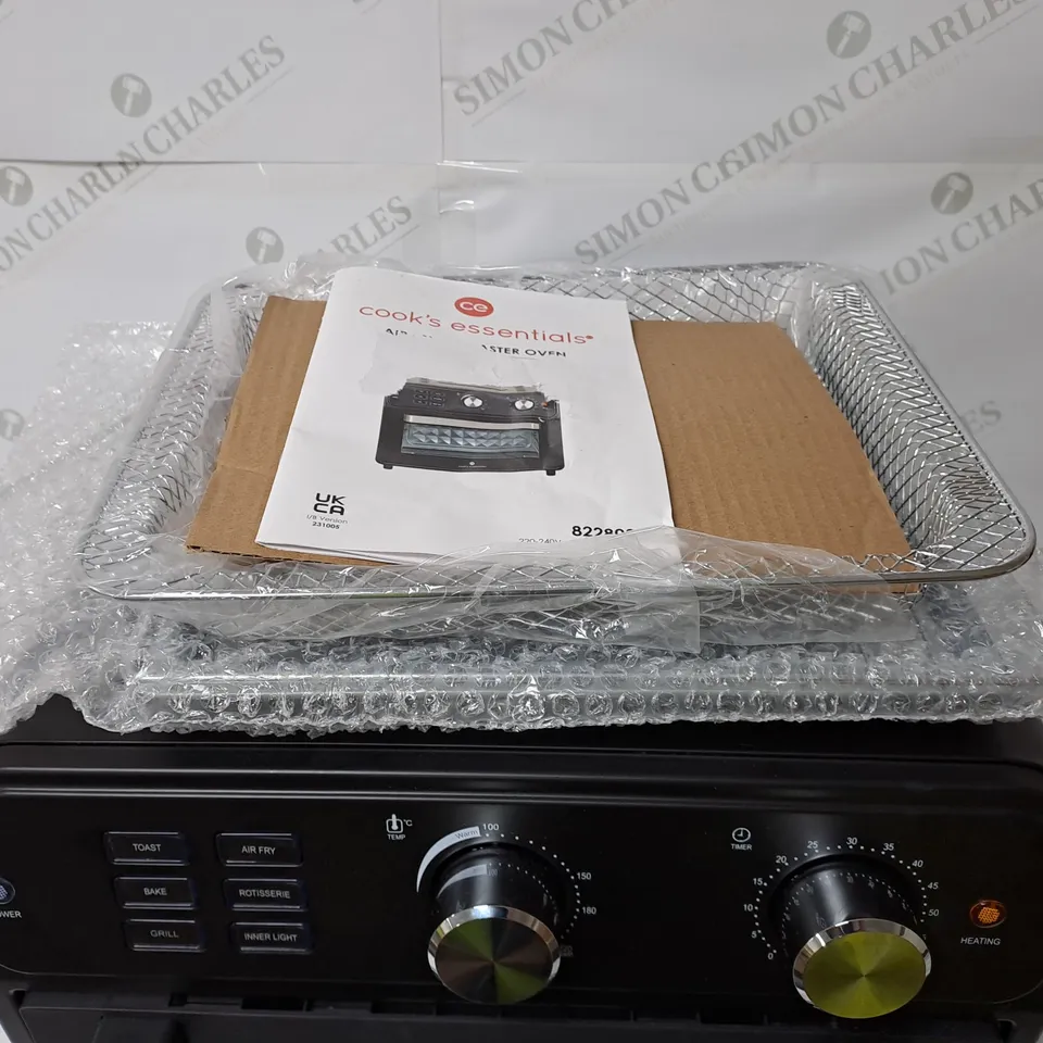 BOXED COOK'S ESSENTIAL 21-LITRE AIRFRYER OVEN IN BLACK