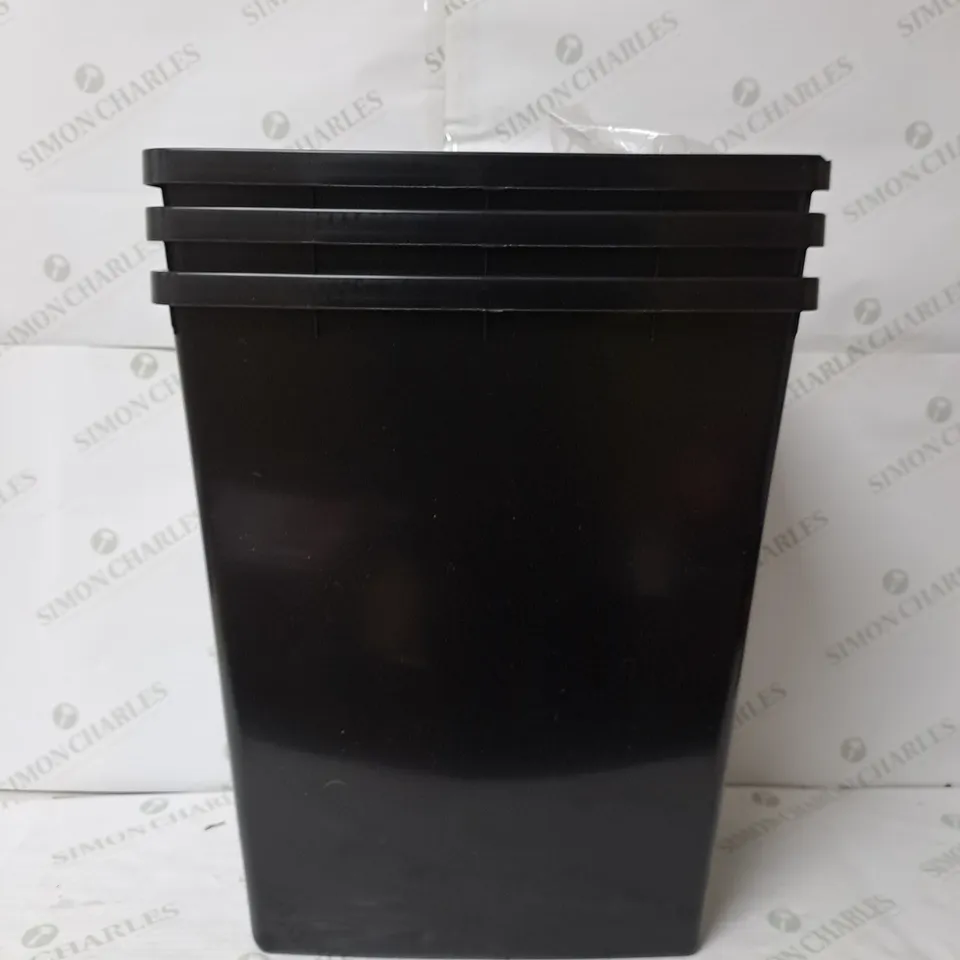 BOXED SET OF 3 RECYCLING UTILITY BINS 40L RRP £32.99