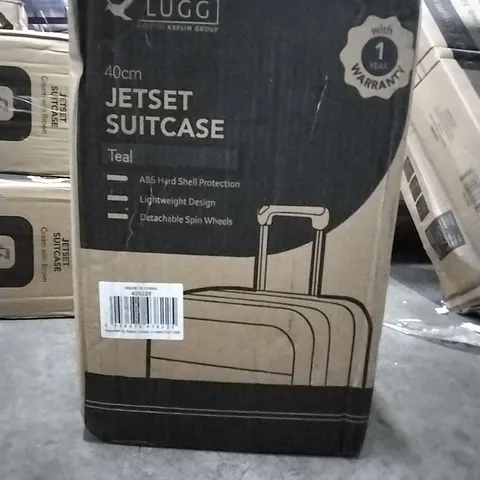 BOXED 40CM JET-SET SUITCASE TEAL