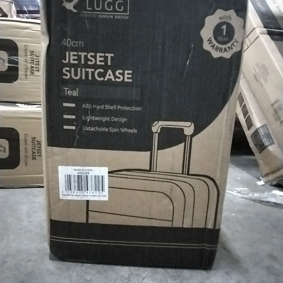 BOXED 40CM JET-SET SUITCASE TEAL