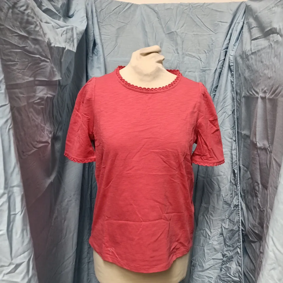 BODEN ALI TRIM T-SHIRT – RED, UK 6 (US 2 / DE 32 / FR 34)