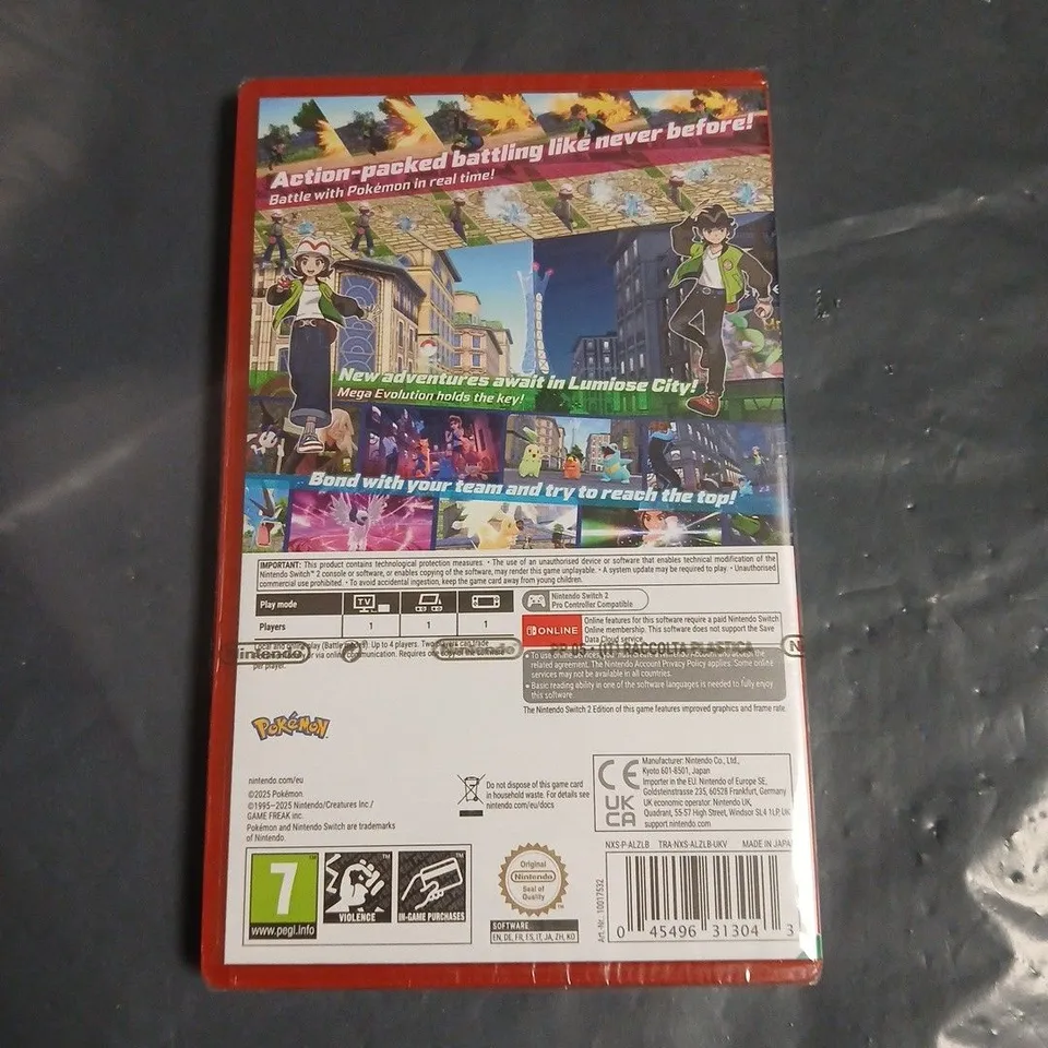 SEALED POKEMON LEGENDS ZA FOR NINTENDO SWITCH 2