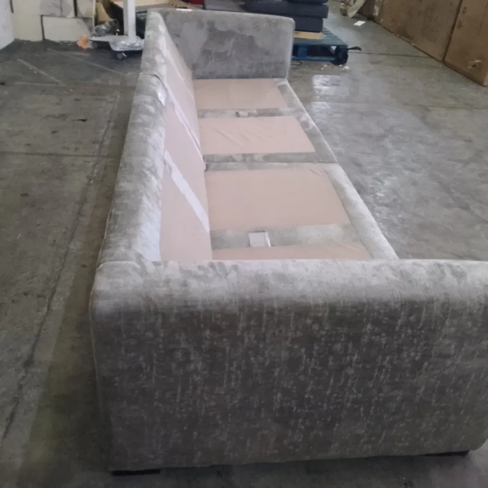 QUALITY DESIGNER 2PCS 4 SEATER SOFA - GREY FABRIC 