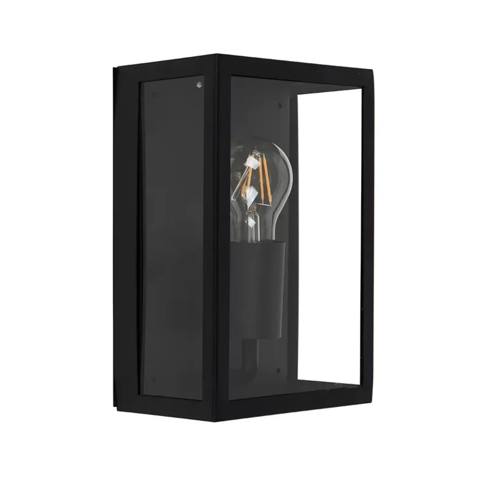 BOXED JOSHAWN BLACK OUTDOOR FLUSH MOUNT