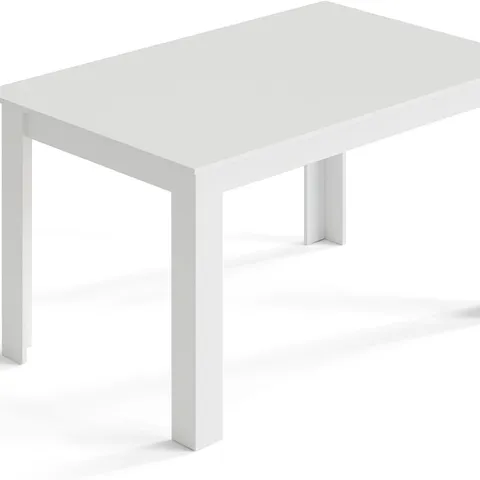 BOXED MONDEER DINING TABLE, 138 X 90CM - WHITE (1 BOX)
