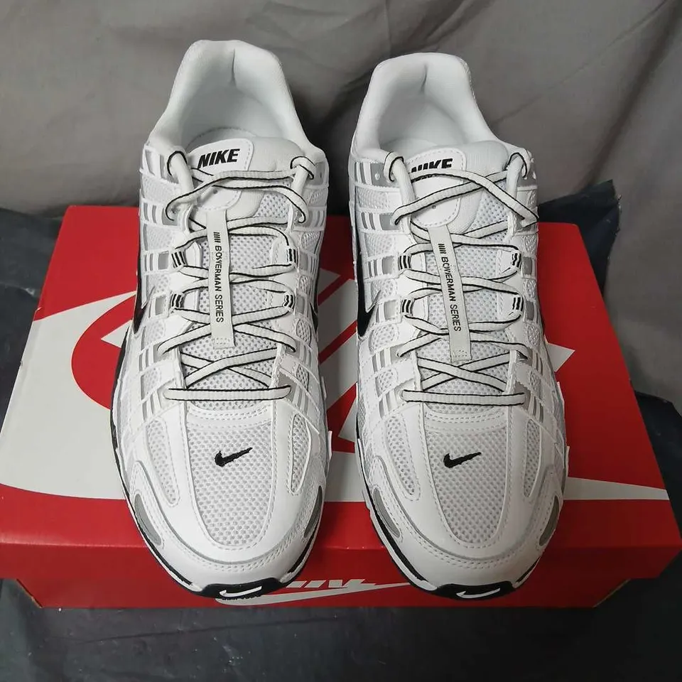 NIKE P-6000 SNEAKERS – WHITE/BLACK – UK 10