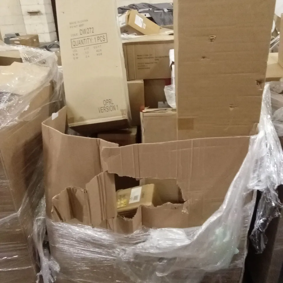 PALLET TO CONTAIN A LARGE QUANTITY OF DESIGNER HOME LIGHTING GOODS AND PRODUCTS 