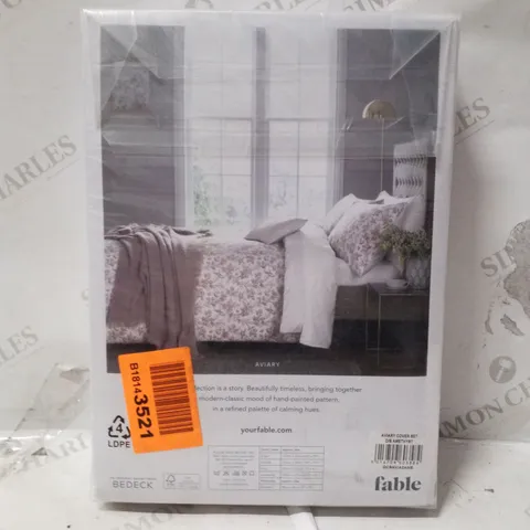 BRAND NEW SEALED AVIARY BRUSHED COTTON DUVET COVER SET DOUBLE