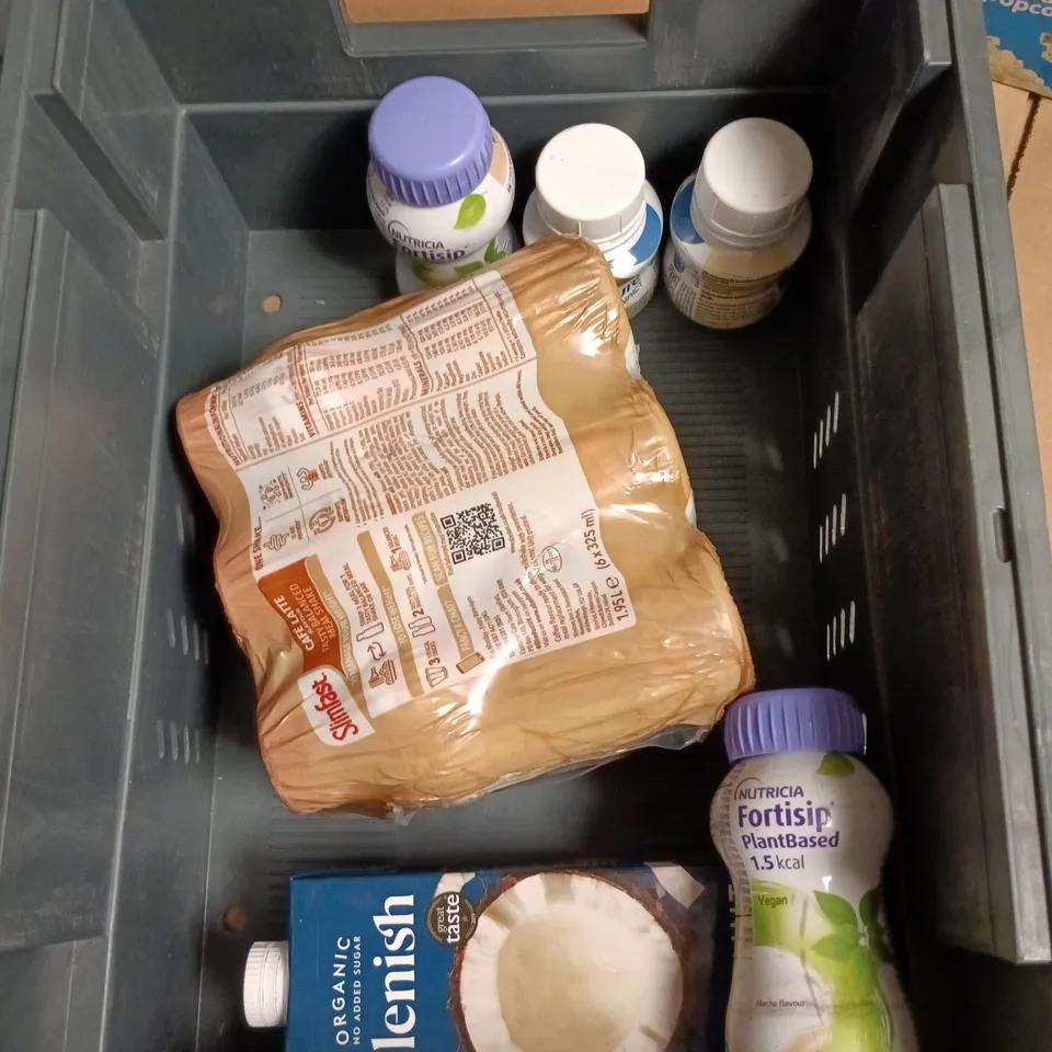 APPROXIMATELY 12 ASSORTED FOOD AND DRINKS ITEMS TO INCLUDE - PEPSI MAX 2L, SPECIAL DESIGN TONY'S  MILK CHOCOLATE BAR, SALTED MICROWAVE POPCORN ETC 