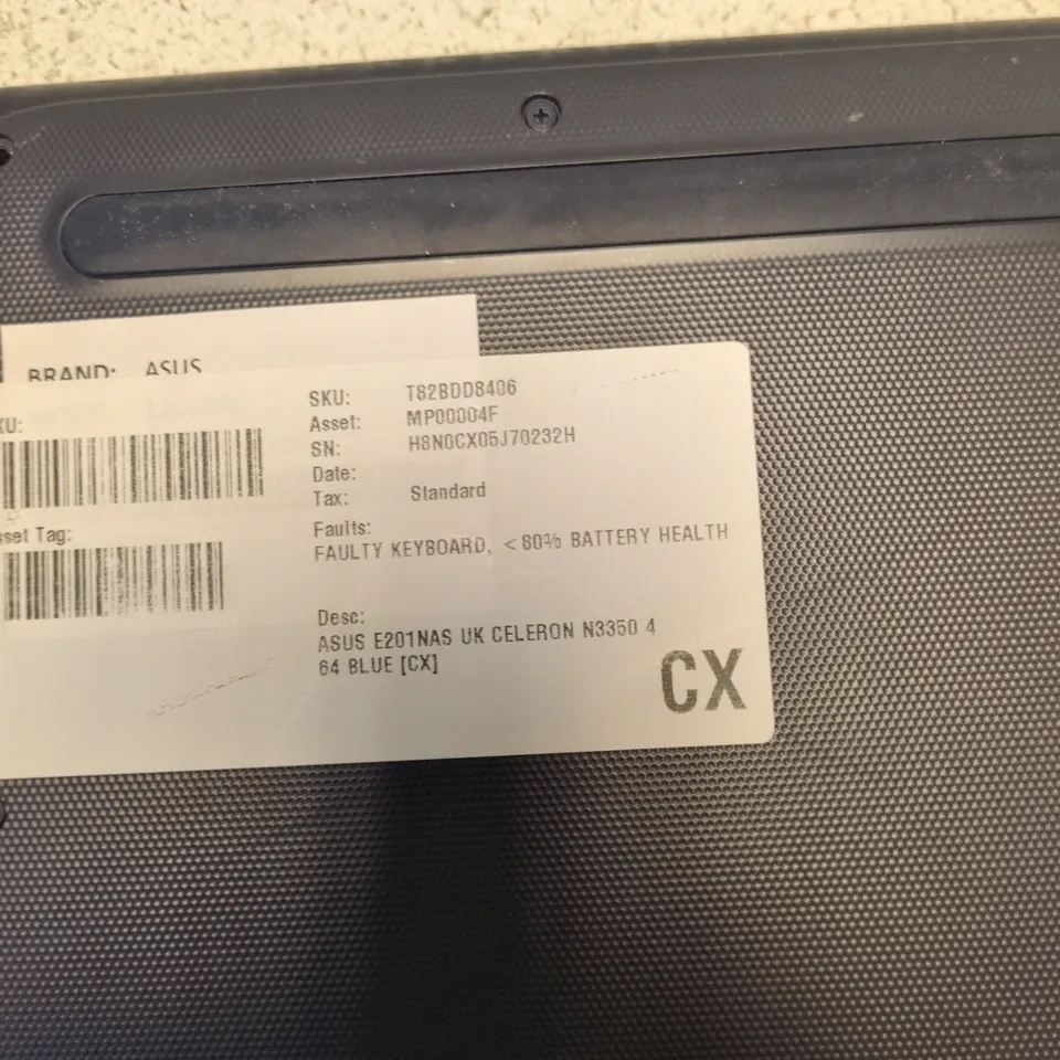 ASUS E201NAS UK – CELERON N3350 – 4GB RAM – 64GB EMMC – BLUE (CX)