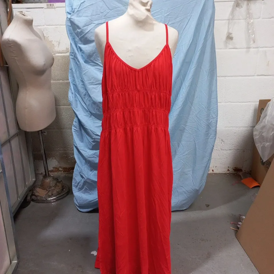 NEXT WOMEN'S RED MAXI DRESS – UK 14