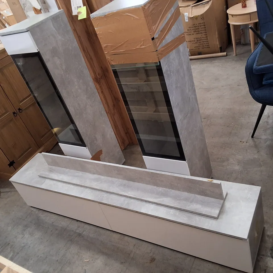DORFMAN ENTERTAINMENT CENTER FOR TVS UP TO 78" (4 PARTS)