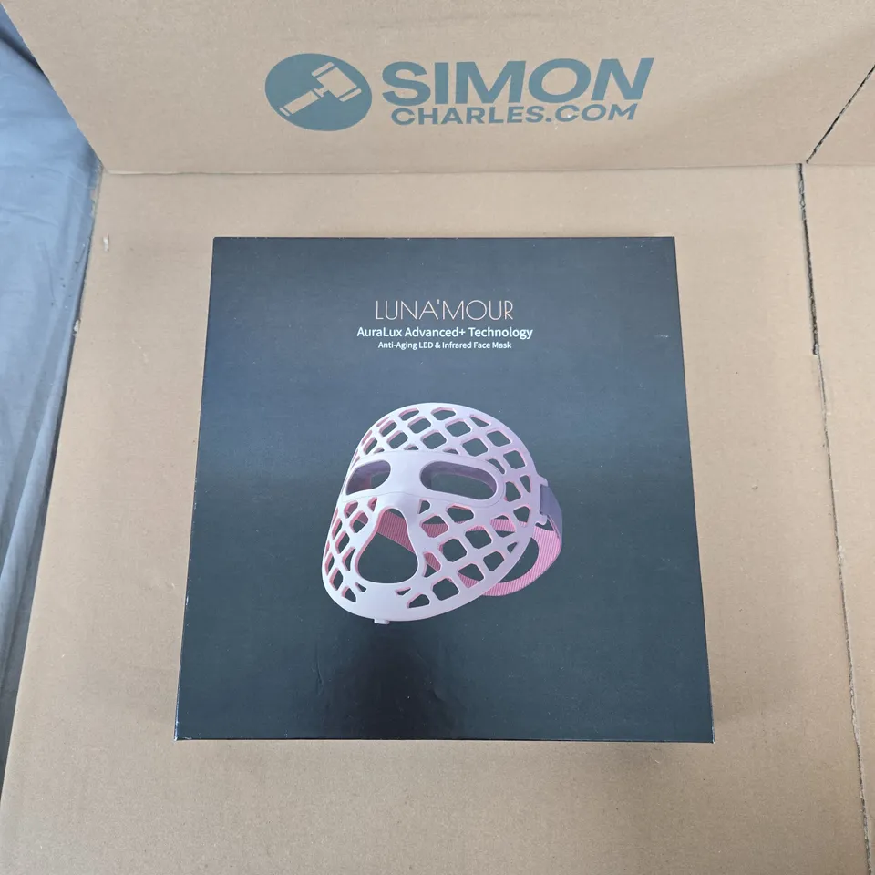 LUNA'MOUR AURALUX ADVANCED+ TECHNOLOGY ANTI-AGING LED & INFRARED FACE MASK – BOXED
