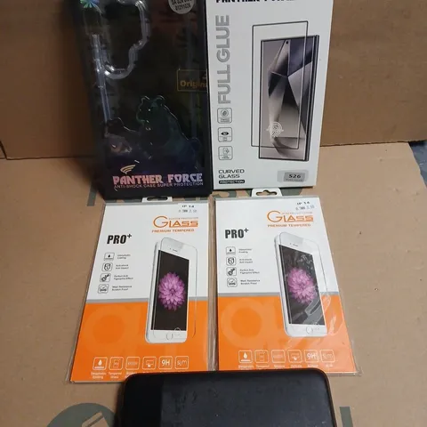 APPROXIMATELY 25 ASSORTED SMARTPHONE ACCESSORIES TO INCLUDE CASES, POWER BANKS, SCREEN PROTECTORS ETC 