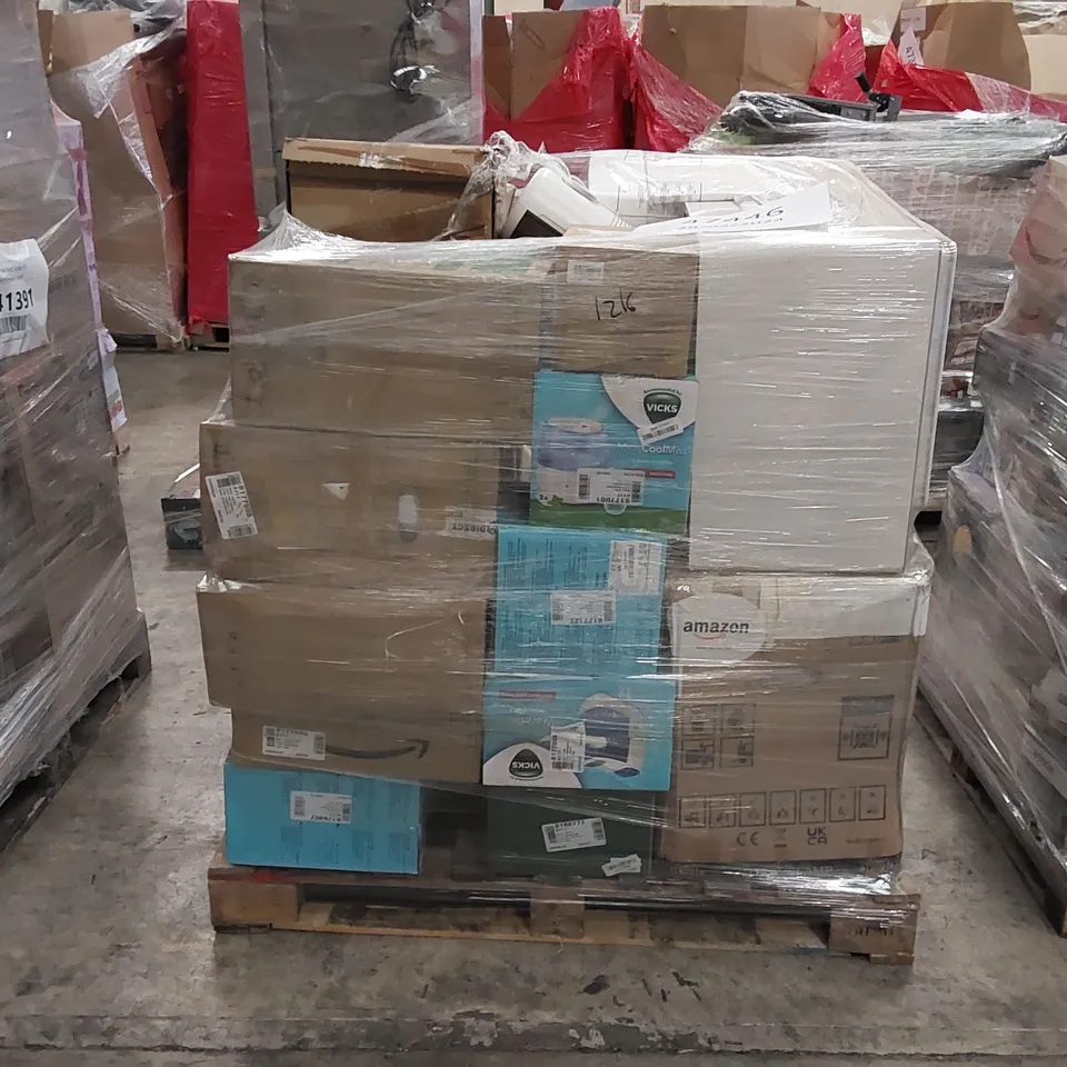 PALLET OF APPROXIMATELY 36 UNPROCESSED RAW RETURN HOUSEHOLD AND ELECTRICAL GOODS TO INCLUDE;