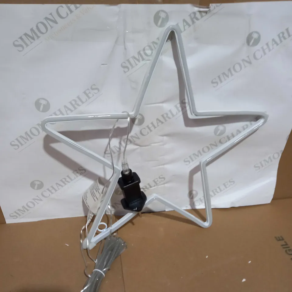 JOHN LEWIS STAR PINK NEON LED LIGHT