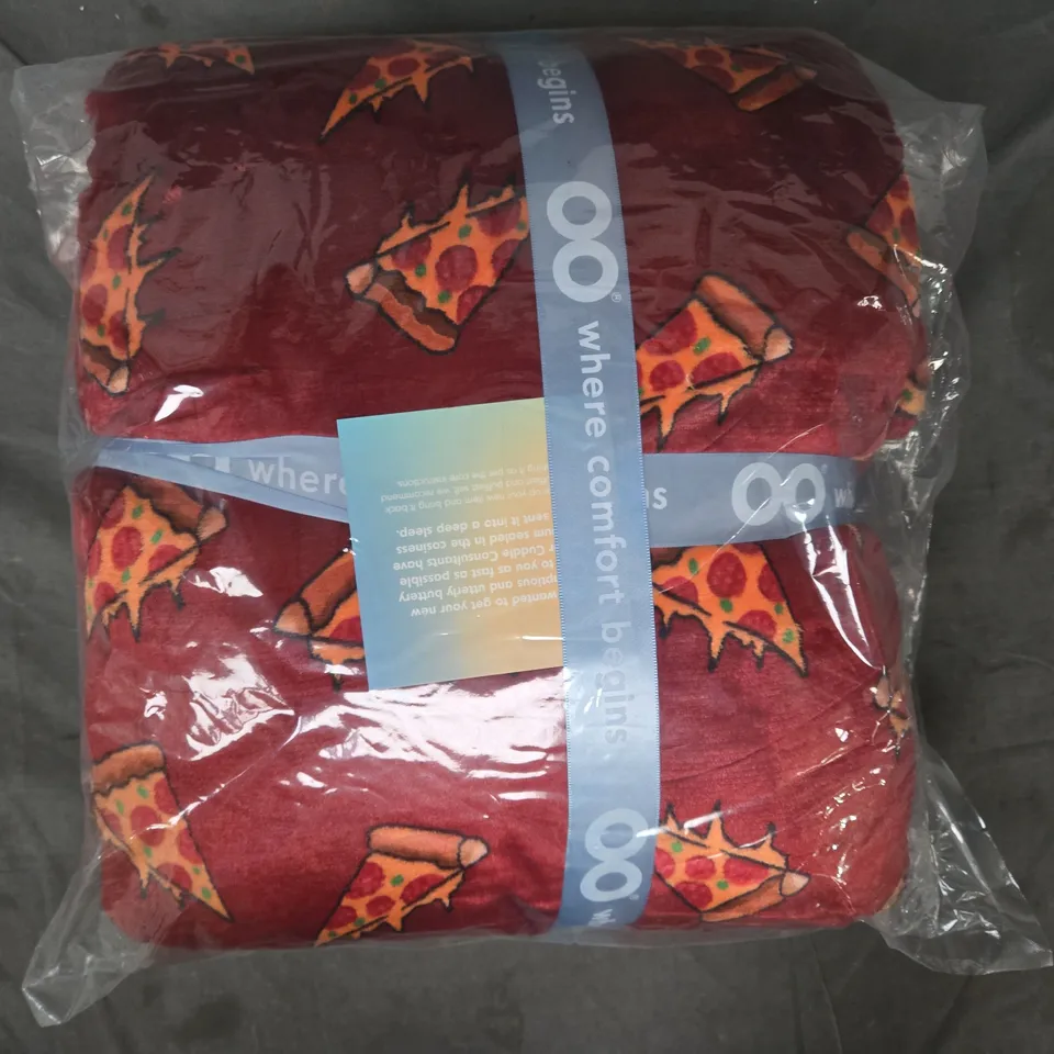 SEALED OODIE OVERSIZED HOODED BLANKET - PIZZA