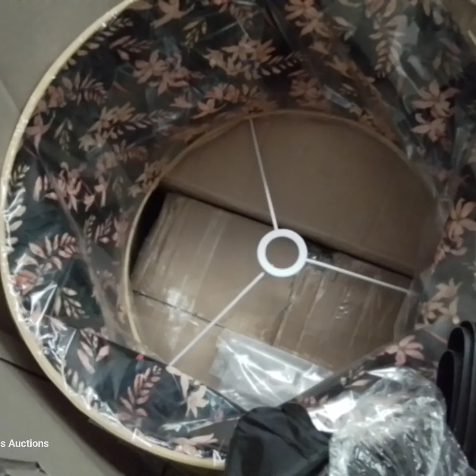 PALLET OF ASSORTED PRODUCTS, INCLUDING, PEDICURE STOOL, VOSPEED STAND MIXER, STANDARD LAMP SHADE, SPIN MOPS, OUTDOOR RUG, INFLATABLE MATTRESS.