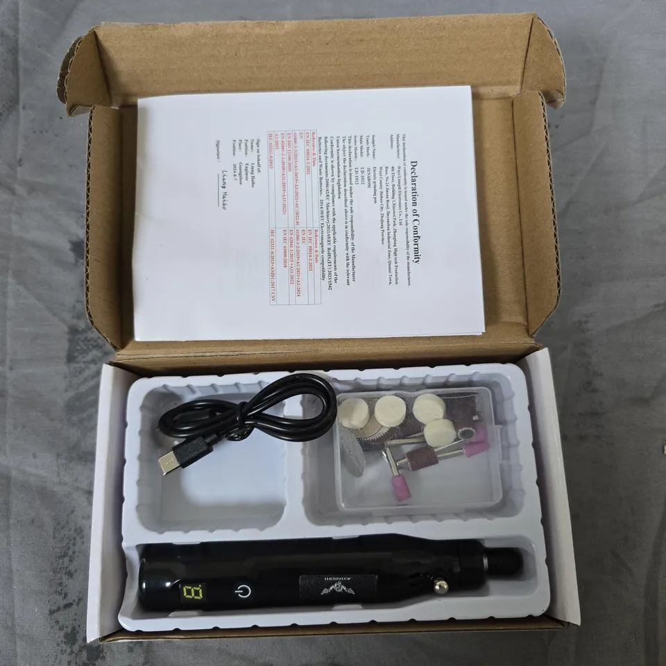 MINI GRINDER SET – CORDLESS WITH USB-C CHARGING & ASSORTED BITS 