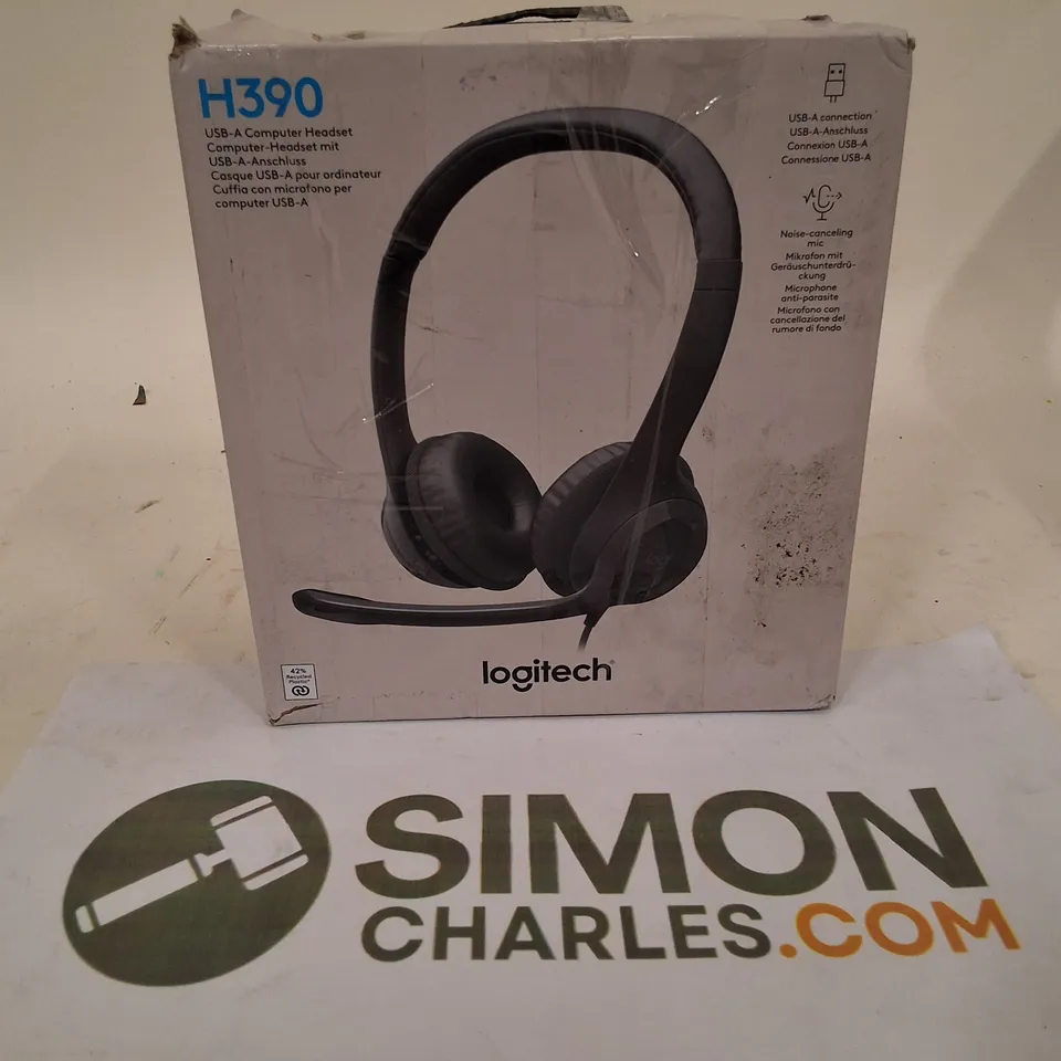 BOXED LOGITECH H390 USB-A COMPUTER HEADSET