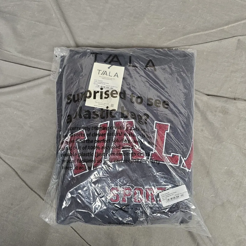 BAGGED TALA OVERSIZED CLUB HOODIE – MIDNIGHT BLUE – 3XL
