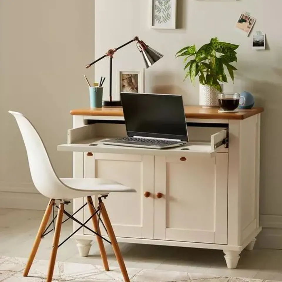 BOXED GRADE 1 MEADOWWHITE/OAK COMPUTER DESK