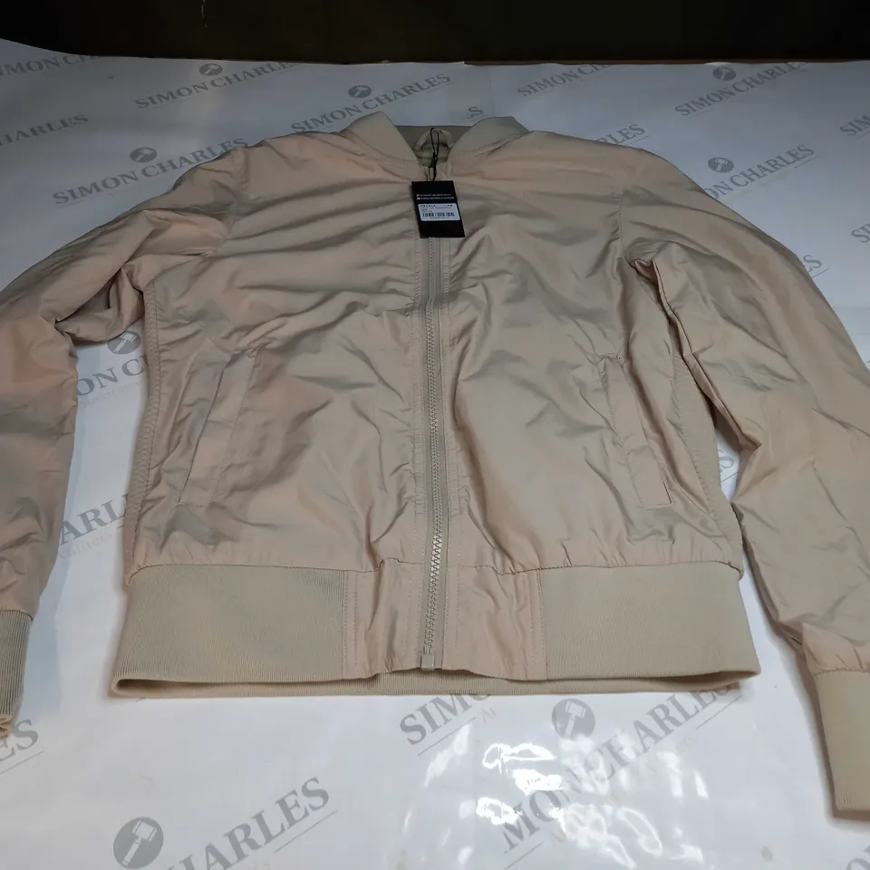 URBAN CLASSICS LADIES LIGHT BOMBER JACKET IN SAND - XS