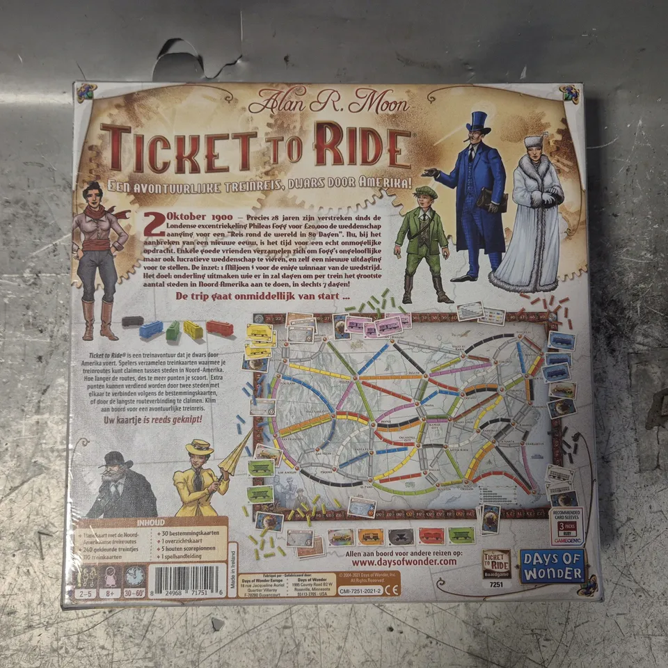 SEALED TICKET TO RIDE BOARD GAME