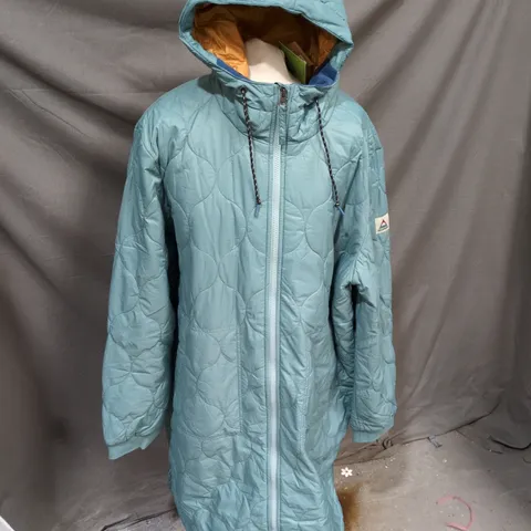 PASSENGER FLORA 2.0 LONG RECYCLED INSULATED PARKA IN ARCTIC - LARGE