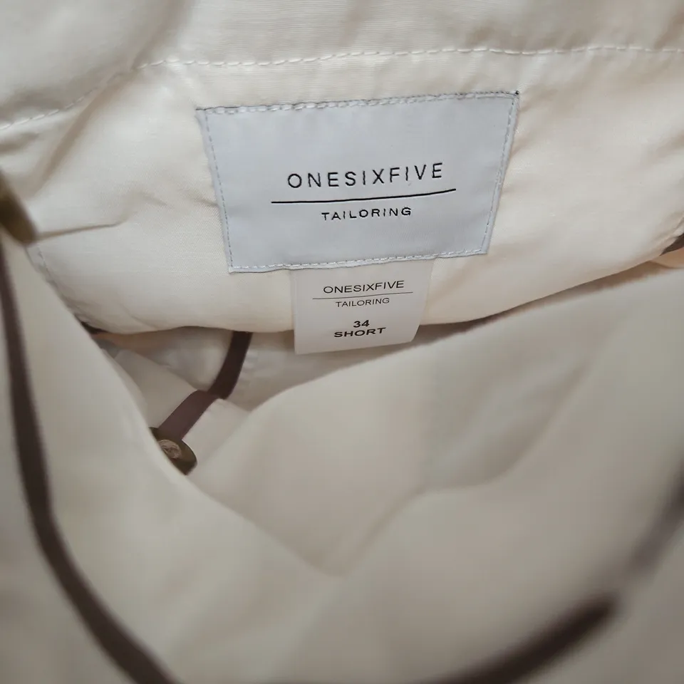 ONESIXFIVE TAILORING WOMEN'S BEIGE BLAZER, 34 SHORT