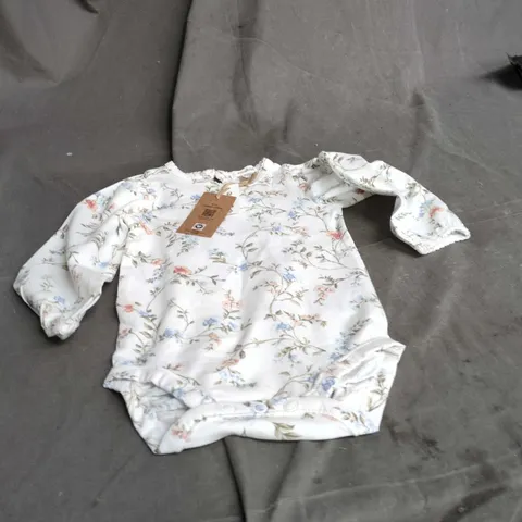 NEWBIE BABY FLORAL PRINT BODYSUIT – UK 4-6M (68 CM)