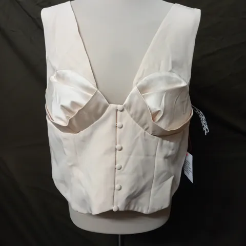 ASOS LUXE CREAM TOP - UK 18