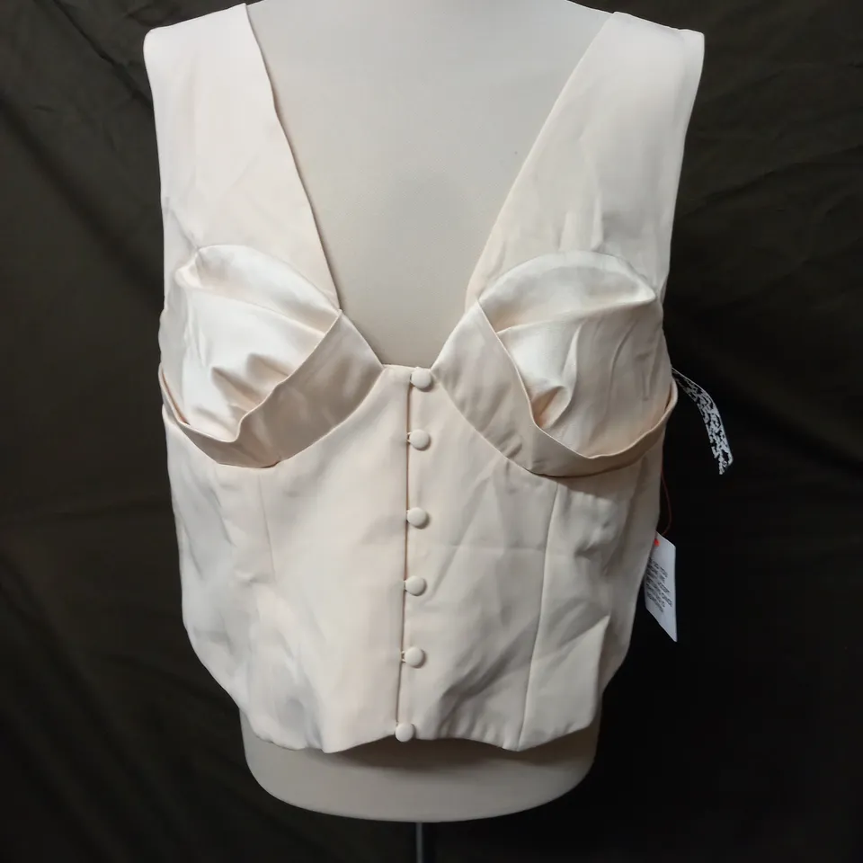 ASOS LUXE CREAM TOP - UK 18
