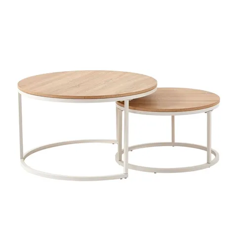 BOXED JAXI 2 PIECE FRAME COFFEE TABLE SET (1 BOX)