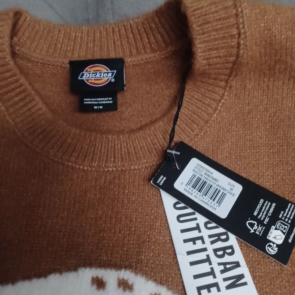 DICKIES BROWN KNIT JUMPER – SIZE M (MEN'S)
