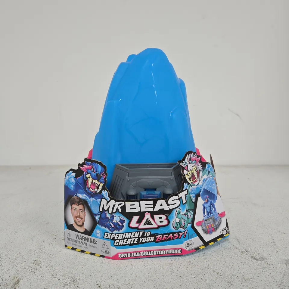 MRBEAST LAB CRYO LAB COLLECTOR FIGURE – TOY WITH BLUE CRYSTAL VOLCANO