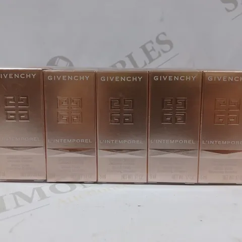 BOX OF APPROX 10 SEALED GIVENCHY L'INTEMPOREL GLOBAL YOUTH SMOOTHING EMULSION