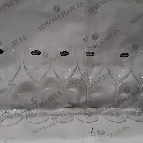 BOXED SET OF 6 LUIGI BORMIOLI - MAGNIFICO WINE GLASSES 