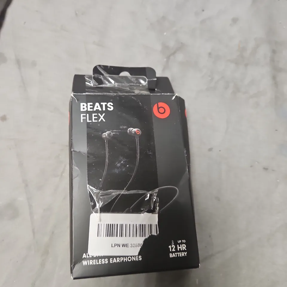 BEATS FLEX WIRELESS EARPHONES – BLACK (BOXED)