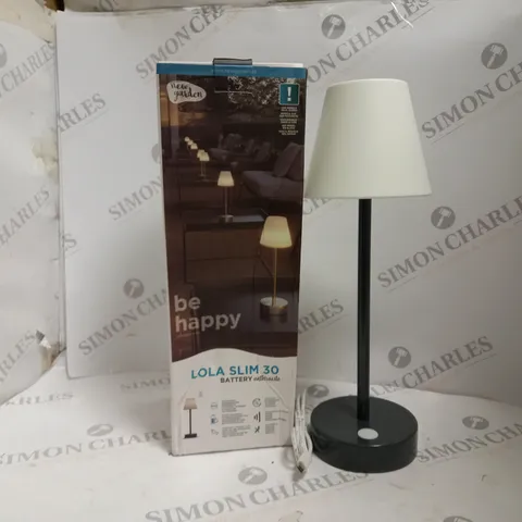 BOXED 'NEW GARDEN' LOLA SLIM 30 LAMP