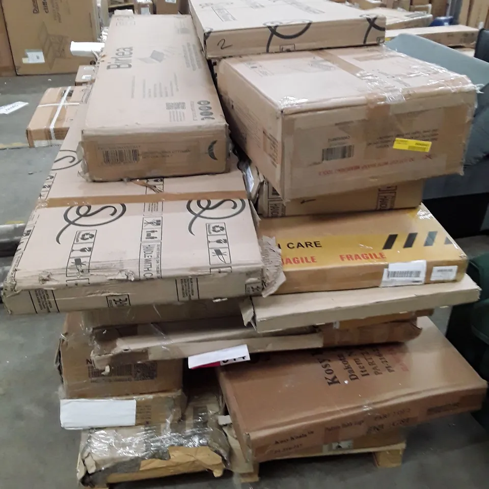 PALLET CONTAINING ASSORTED INCOMPLETE FLATPACK FURNITURE PARTS