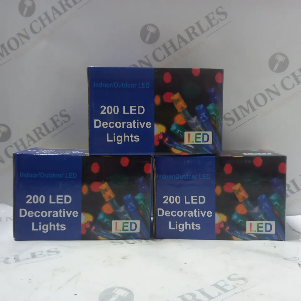 BOX OF APPROX 60 200 LED DECORATIVE LIGHTS