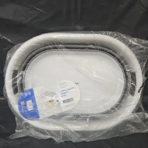 CRYSTALS OVAL FOLDING LAUNDRY BASKET 