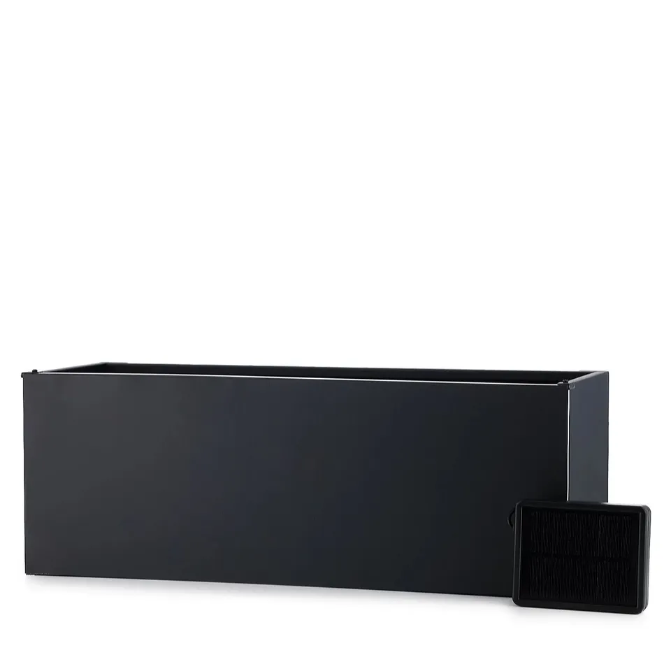 OUTLET GARDEN REFLECTIONS 55CM PLANTER WITH SOLAR LIGHT 