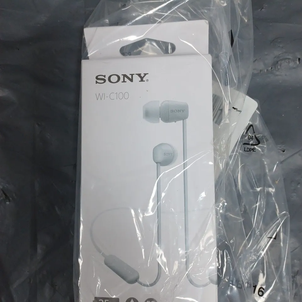 SONY WI-C100 WIRELESS IN-EAR HEADPHONES RRP £23