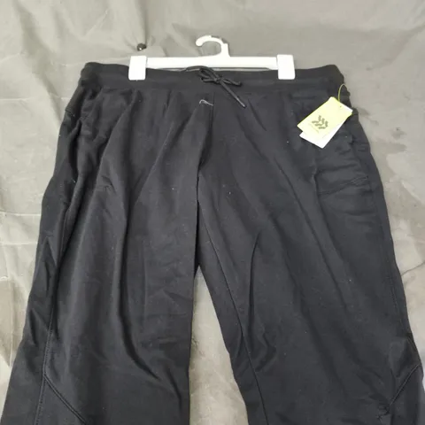 ALL IN MOTION MID RISE FRENCH TERRY JOGGER IN BLACK - XL