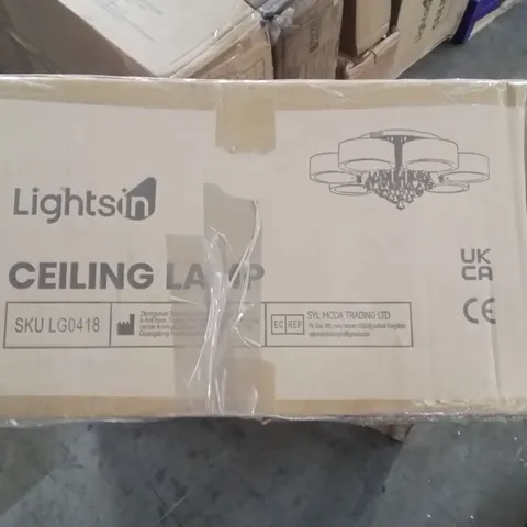 BOXED LIGHTS IN CEILING LAMP 