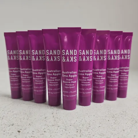 BOX OF APPROXIMATELY 200 X SAND & SKY AUSTRALIAN EMU APPLE SUPER BOUNCE MASK (10G)
