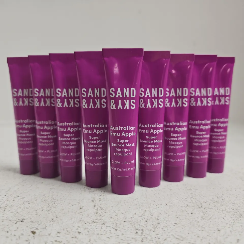 BOX OF APPROXIMATELY 200 X SAND & SKY AUSTRALIAN EMU APPLE SUPER BOUNCE MASK (10G)